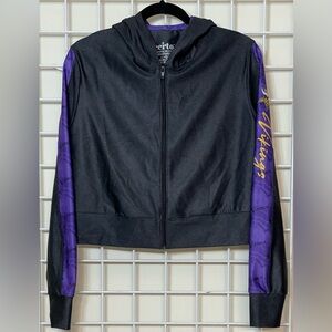 Certo By Northwest NFL Women's Minnesota Vikings All Day Cropped Hoodie Size Lg